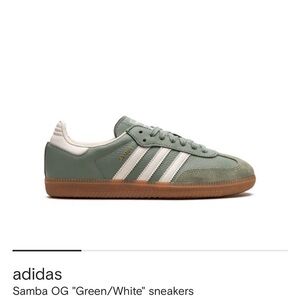 Adidas Samba OG in Olive and Cream
